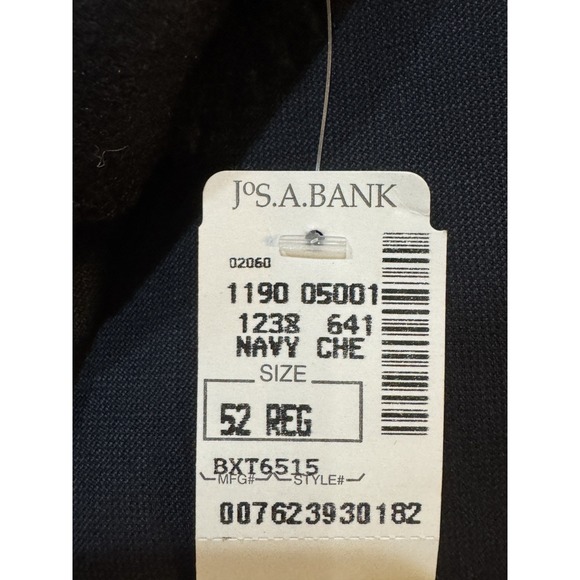 Jos A Bank Executive Collection Suit 52R Blazer 44R Pants Wool Blue - Picture 6 of 13